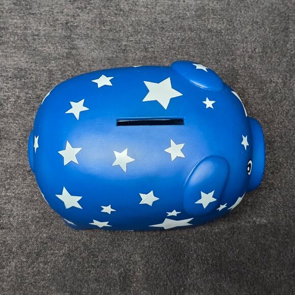 Posh Pigs - Superstar Blue w. Star's Piggy Bank Bud by DesignRoom - Picture 2 of 14